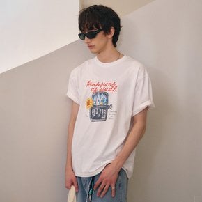 UNISEX 피클 그래픽 반팔 티셔츠 [WHITE] / GF2UTS014-MAN