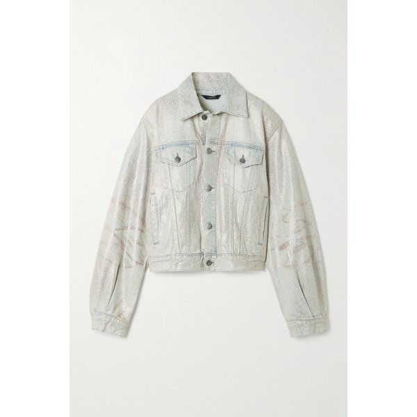 하이쿠레 사이먼 글램 글리터 데님 재킷 46376663162971417