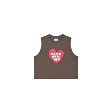 아크메드라비 아트웍-슬리브리스-어글리하트크롭WOMAN UGLY HEART CROP SLEEVELESS