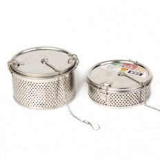  스텐 펀칭 멸치 다시통 1호 육수통 W