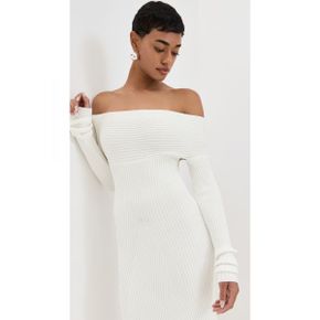 5591124 A.W.A.K.E. MODE Knit Maxi Off Shoulder Dress