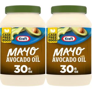  [해외직구] 크래프트 아보카도 오일 마요네즈 887ml 2팩 Kraft Avocado Oil Mayo 30oz