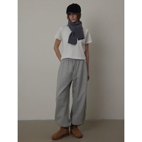 Volume Side Pleat Banding Jersey Pants