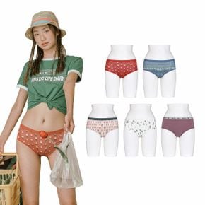 (단품)라페어 지붕위의 와인 레이온 나염 팬티 5종