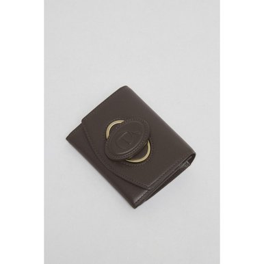 Oval wallet(Choco spread)_OVADX24002DKB