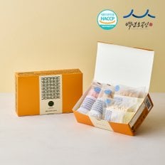  강릉은정한과 은정답례2호세트 유과 답례품 단체선물 교회 결혼식 돌 기업 조문 웨딩