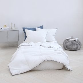 그로우 옥수수 화이바 워싱 차렵 싱글 화이트