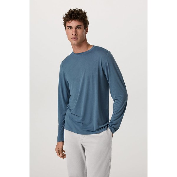 [남성] 롱슬리브 커런트 테크 티 _블루 VR16121070000