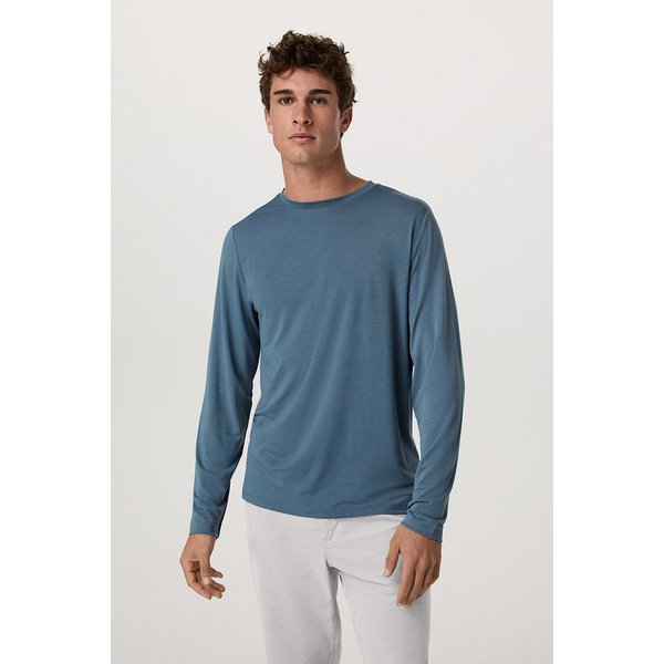 [남성] 롱슬리브 커런트 테크 티 _블루 VR16121070000