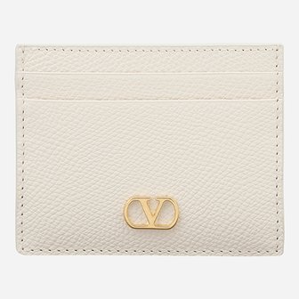 발렌티노 [시흥점] 6S 8W2P0AJ7 SNP I16 브이 로고 시그니처 카드 지갑 아이보리