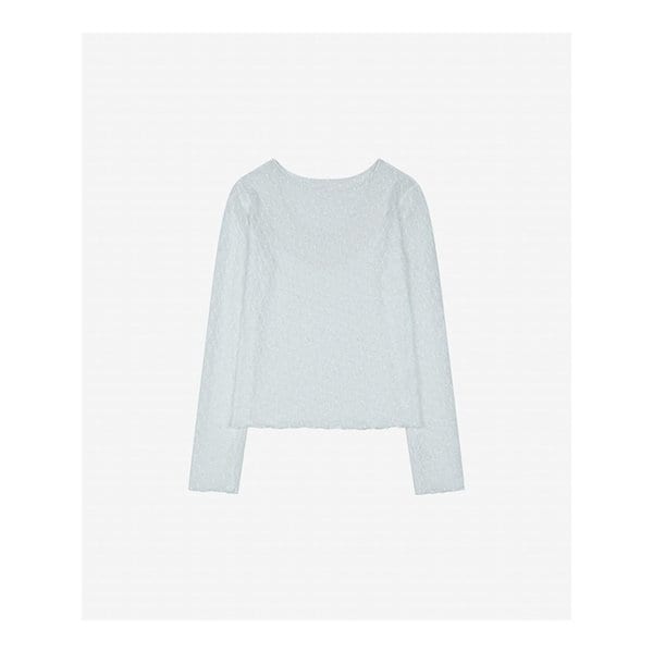 물결 라인 다이아 도트 레이스 티셔츠 (VMIBC2807)