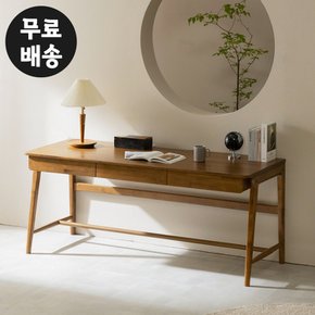 제넌 고무나무 원목 서랍 책상 대형 작업 데스크 desk 긴 테이블(1800/월넛)