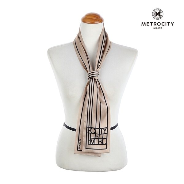 [메트로시티] 모던라인 실크 스카프 MSSD-2006
