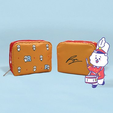 레스포색 BT21 알제이 스퀘어 코스메틱 파우치 [6701.K906]