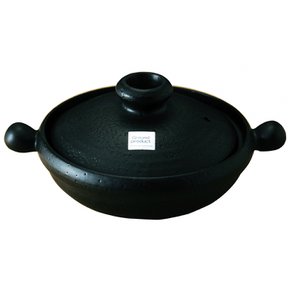 마르요시 도기 마법의 도나베 IH・직화 대응 Black clay pot M5577