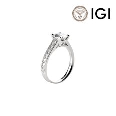 IGI 1.05ct E VVS2 14k 랩다이아몬드 1캐럿 헬레나 링