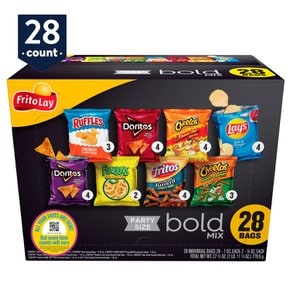 FritoLay  스낵  Bold  믹스  버라이어티  팩  28개