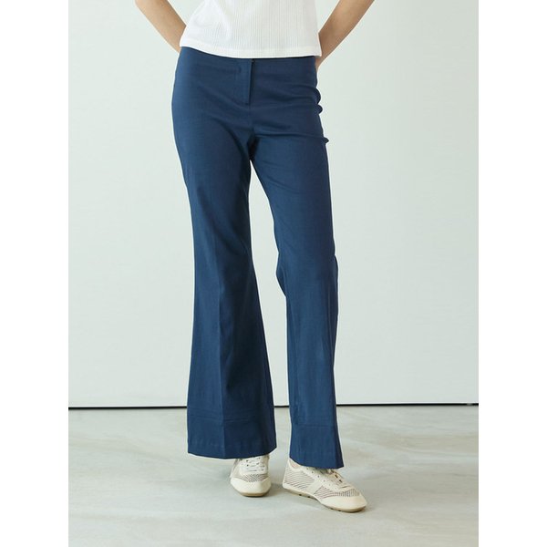 [리퍼브]Column Pants_Deep Blue