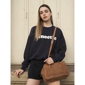 TWO-WAY SUEDE TOTE BAG_BROWN