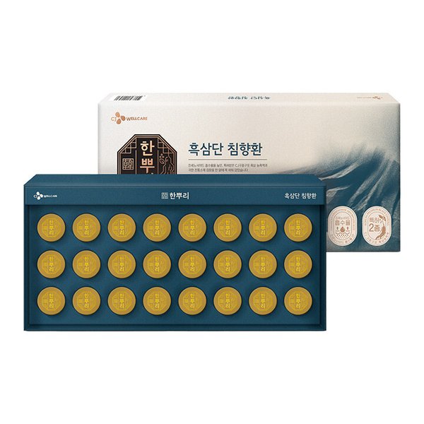 [CJ] 한뿌리 흑삼단 침향환(3.75g*24환)