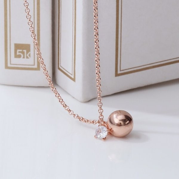 92.5실버 크치 볼 목걸이 NA0325