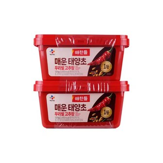 CJ제일제당 해찬들 매운태양초 골드 고추장 1.5kg X 2입