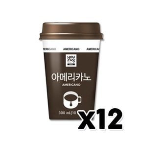 유어스 아메리카노 컵커피음료 300ml x 12개 1박스