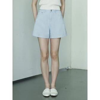 WAAR W1052 WIDE COTTON SHORTS_BLUE