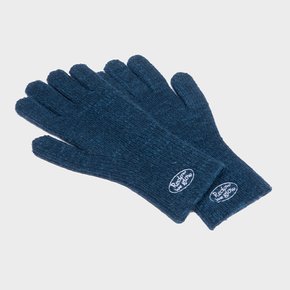 KNIT LOGO GLOVE BLUE