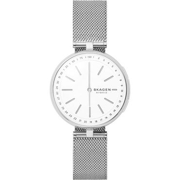  미국 스카겐 시계 Skagen Connected Womens Signatur TBar 스테인리스 스틸 Mesh Hybrid 스마트