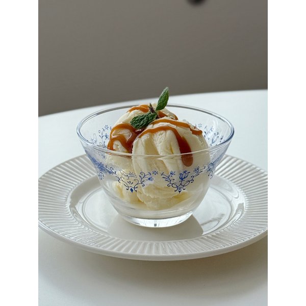 블루로즈 글라스 디저트볼 MADE IN JAPAN