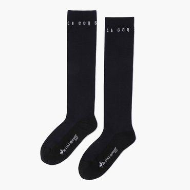 르꼬끄골프 25년 S/S   NEW 여성 로고자카드 냉감 니삭스 / BLCK  GQ122LKS31