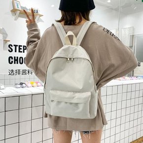 [옷자락] 여자 남자 학생 새학기 무지 나일론 여행 백팩 가방