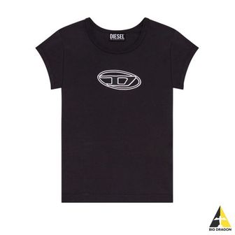 디젤 T-ANGIE 피카부 로고 반팔 티셔츠(A06268 0AFAA 9XX)