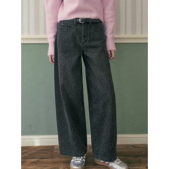 헤인트 [기모본딩]LEO BALLOON DENIM PANTS_BLACK
