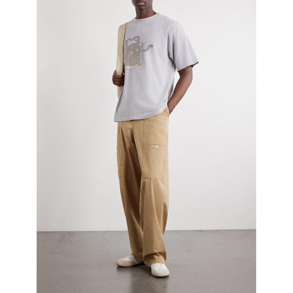 레미 릴리프 밥 프린트 코튼 저지 티셔츠 46376663163074110