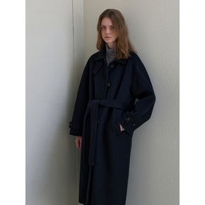 CASHMERE HANDMADE MAC TRENCH COAT BLACK