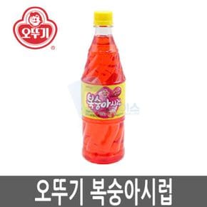 간편한 오뚜기 복숭아향시럽 1kg 1병 맛있는 슬러시원액 X ( 2매입 )