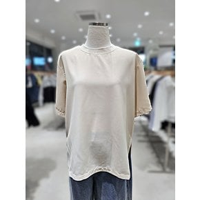 [여주점] 소프트 폴리 트임 반팔블라우스 (AR7XB263)