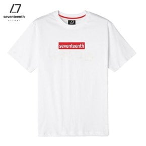 [SEVENTEENTH] BOX TEE - WHITE RED