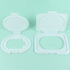 물티슈뚜껑 물티슈 케이스 커버 비접착 덮개 캡 화장지케이스 사각