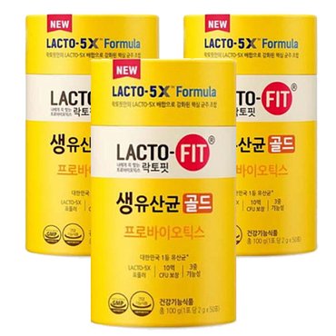  락토핏 생유산균 골드 5X 2g 50포 x 3통