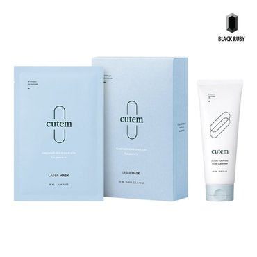 AHC 큐템 레이저 마스크 세트 28ml 10ea + 퓨리파잉 폼 클렌저 150ml