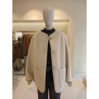 CC콜렉트 [여주점] 씨씨콜렉트 칼라리스하프무스탕점퍼 E254psj168