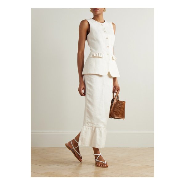 포세 마틸다 러플 리넨 베스트 1647597359664125