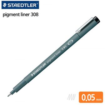 오너클랜 스테들러 308 피그먼트 라이너 0.05mm 1다스 (10개입)