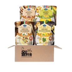  폰타나 수프 180g, 4종세트 비프 크림+스위트콘 크림+그릴드 머쉬룸 크림+포테이토 치즈 각1개씩