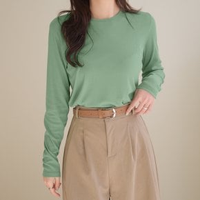벨런 여리핏 기본 레이어드 이너 레이온 긴팔 시스루 시어 티셔츠 봄 가을