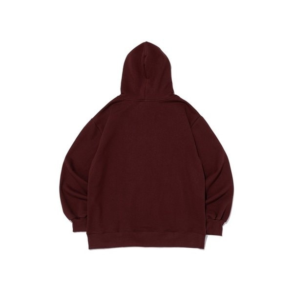 ESSENTIAL LOGO OVER HOOD T-SHIRT (BURGUNDY)