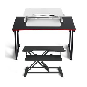 (카드할인) 제닉스 스탠딩 모션데스크 컴퓨터 책상 거치 받침대 테이블 높이조절